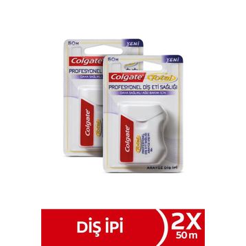 Colgate Total Profesyonel 2x50 metre Diş Eti Sağlığı Arayüz Diş İpi
