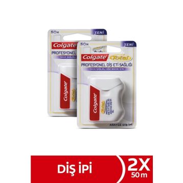Colgate Total Profesyonel 2x50 metre Diş Eti Sağlığı Arayüz Diş İpi