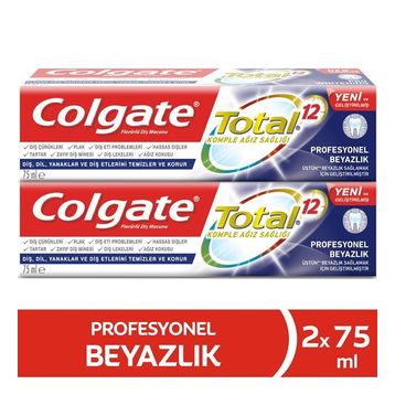 Colgate Total Profesyonel Beyazlık 75 ml 2 Adet Diş Macunu