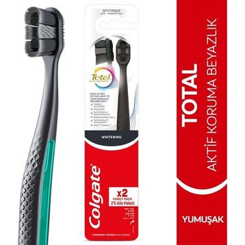 Colgate Total Whitening Yumuşak 1+1 Diş Fırçası