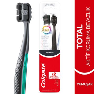 Colgate Total Whitening Yumuşak 1+1 Diş Fırçası