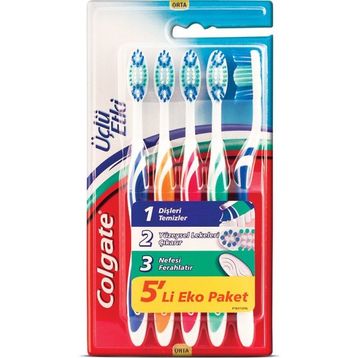 Colgate Üçlü Etki 5'li Diş Fırçası Seti