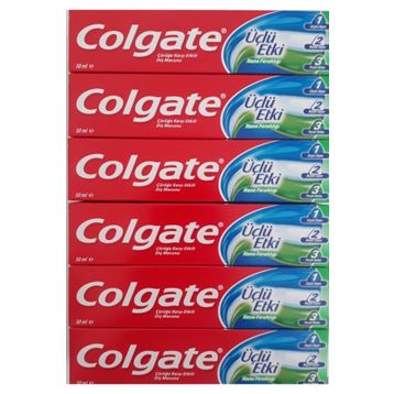 Colgate Üçlü Etki 6x50 ml Diş Macunu