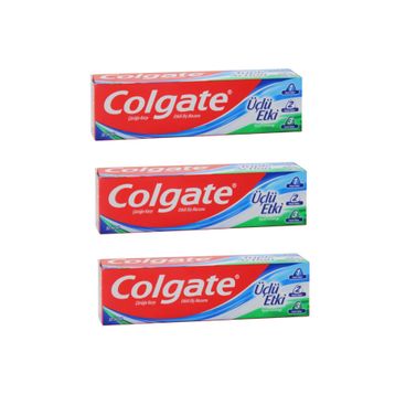 Colgate Üçlü Etki Çürüklere Karşı Etkili 3x50 ml Diş Macunu