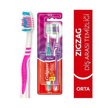 Colgate Zig Zag 1+1 Orta Sertlik Diş Fırçası