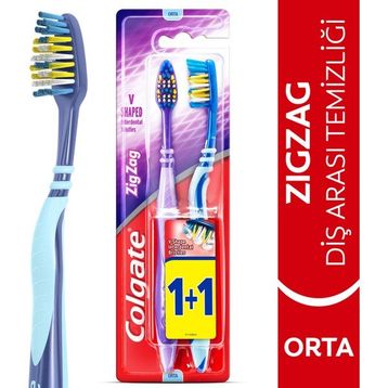 Colgate Zig Zag 1+1 Orta Sertlik Diş Fırçası