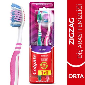 Colgate Zigzag Diş Arası Temizliği 2'li Orta Diş Fırçası