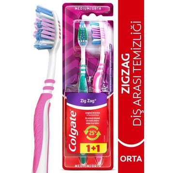 Colgate Zigzag Diş Arası Temizliği Orta 1+1 Diş Fırçası