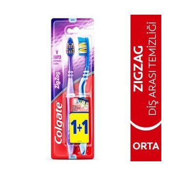Colgate Zigzag Diş Arası Temizliği Orta 1+1 Diş Fırçası