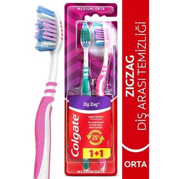 Colgate Zigzag Diş Arası Temizliği Orta 1+1 Diş Fırçası