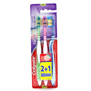 Colgate ZigZag Plus Orta 2+1 Diş Fırçası