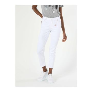 Colin's 703 Carla Orta Bel Düz Paça Slim Fit Koyu Mavi Kadın Jean Pantolon