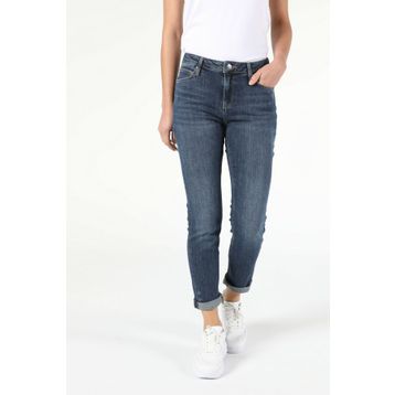 Colin's 703 Carla Orta Bel Düz Paça Slim Fit Koyu Mavi Kadın Jean Pantolon