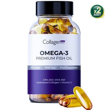 Collagen Forte Omega-3 Premium 2x90 Kapsül Balık Yağı