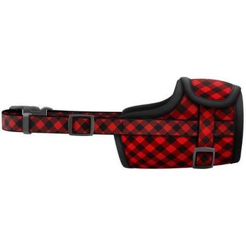 Collar 5374 14-20 cm No 1 Waudog Red Tartan Model Kırmızı Köpek Ağızlığı