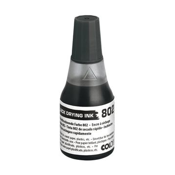 Colop 802 25 ml Çabuk Kuruyan Siyah Mürekkep
