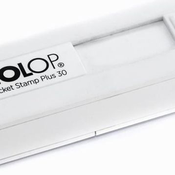 Colop CEP30 Beyaz Kasa Siyah Keçe 18x47 mm Kaşe