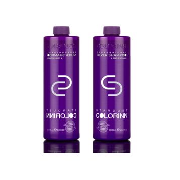 Colorinn Stardust Silver 2x1000 ml Mor Şampuan