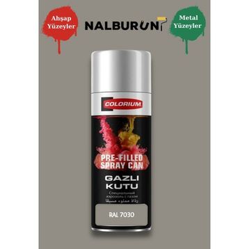 Colorıum Ral 7030 Kaya Grisi 213 400 ml Özel Renklendirilmiş Selülozik Mat Sprey Boya