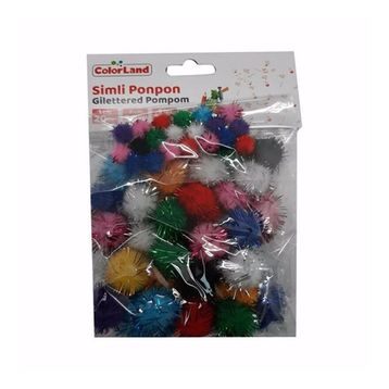 Colorland Karışk 60'lı Simli Ponpon