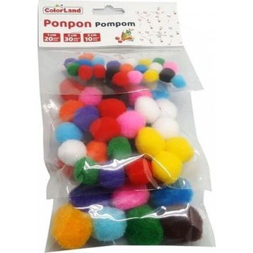 Colorland PON01 60'lı Karışık Ponpon