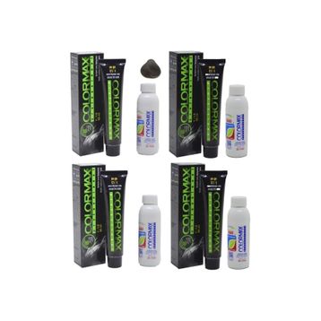 Colormax 5.1 Açık Küllü Kahve Saç Boyası + 4x90 ML Oksidan Krem
