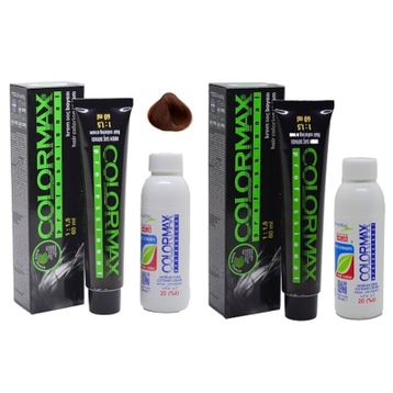 Colormax 5.34 Çikolata Kahve Saç Boyası + 2x90 ML Oksidan Krem