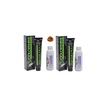 Colormax 8.44 Koyu Sarı Yoğun Bakır Saç Boyası + 2x90 ML Oksidan Krem