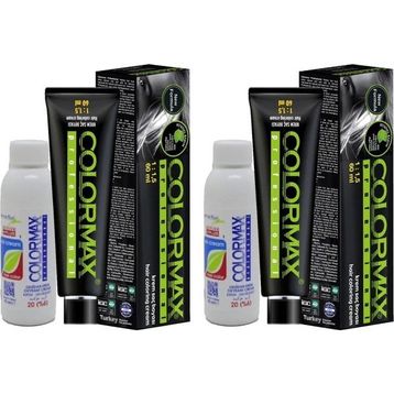 Colormax SPS648 Nouveau 2025/01 Siyah 2x60 ml Saç Boyası+2x90 ml Oksidan