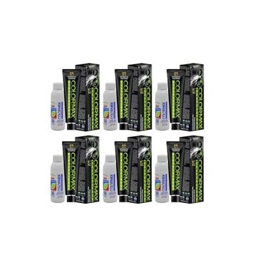 Colormax SPS754 Nouveau 2025/05.556 Kızıl Kahve Mix 6x60 ml Saç Boyası+6x90 ml Oksidan