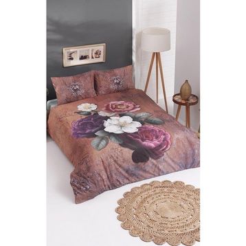 Colorpool Bloom Burst 200x220 cm Kiremit Çift Kişilik Nevresim Takımı