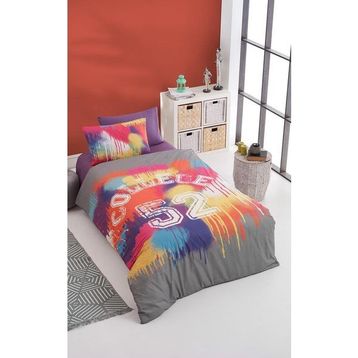 Colorpool College 160x220 cm Mor Tek Kişilik Nevresim Takımı