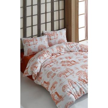 Colorpool Contour Canelle 200x220 cm Leylak Çift Kişilik Nevresim Takımı