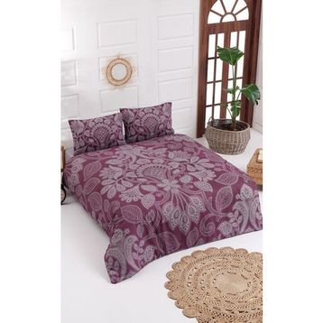Colorpool Ethnic 200x220 cm Fuşya Çift Kişilik Nevresim Takımı