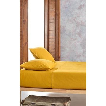 Colorpool Go Earth 160x220 cm Hardal Rengi Nevresim Takımı