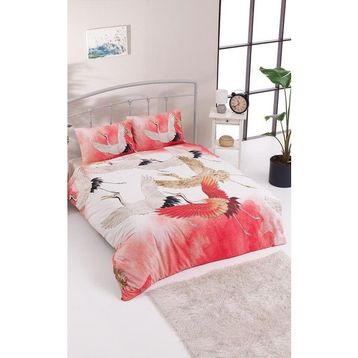 Colorpool Golden Stork 160x220 cm Yavruağzı Tek Kişilik Nevresim Takımı