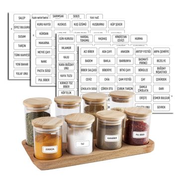 Colortouch Suya Dayanıklı 140 Adet Baharatlık Etiketleri