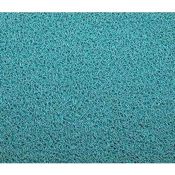 Colourmat 1 m X 2 m Turkuaz Kaydırmaz Kaymaz Yolluk Karmaşık Halı Kıvırcık Paspas