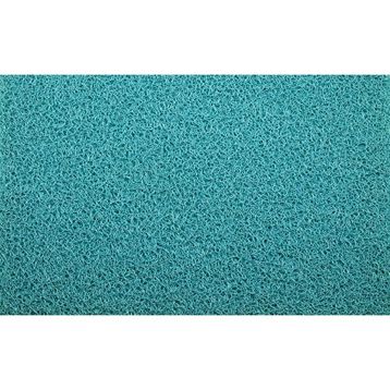 Colourmat 1 m X 2 m Turkuaz Kaydırmaz Kaymaz Yolluk Karmaşık Halı Kıvırcık Paspas