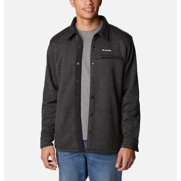 Columbia AM1376-010 Sweater Weather™ Shirt Jacket Siyah Erkek Polar Ceket