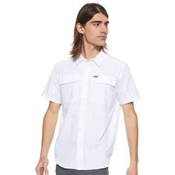 Columbia AO0647-100 Beyaz Silver Short Outdoor Kısa Kollu Erkek Gömlek