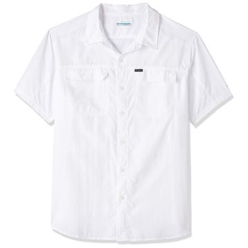 Columbia AO0647-100 Beyaz Silver Short Outdoor Kısa Kollu Erkek Gömlek