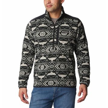 Columbia AO6753-010 Sweater Weather Printed Half Zip Erkek Polar