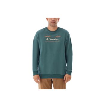 Columbia CS0329-353 Yeşil Nature And Back Crew Erkek Outdoor Sweatshirt