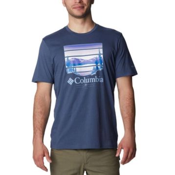 Columbia CSC Colorful Vista Dağ Mavisi Kısa Kollu Erkek T-shirt