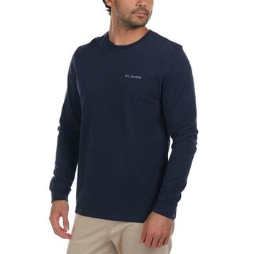 Columbia Csc M Basic Sm Logo Ls Tee Lacivert Erkek Tisort