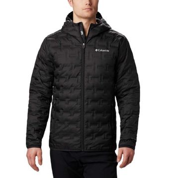 Columbia Delta Ridge Down Hooded Siyah Erkek Kaz Tüyü Mont