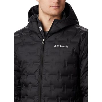 Columbia Delta Ridge Down Hooded Siyah Erkek Kaz Tüyü Mont