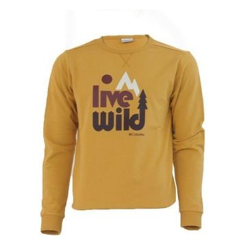 Columbia Live Wild Crew Sarı XL Erkek Sweatshirt