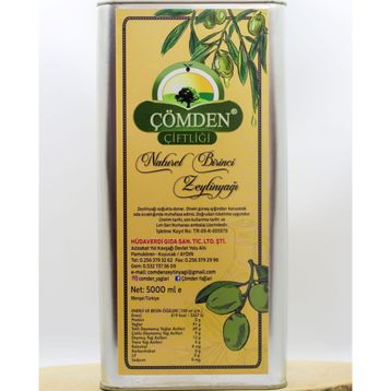 Çömden 5 lt Naturel Birinci Zeytinyağı